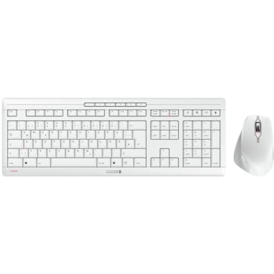 Cherry Stream Desktop Comfort Set, Kabellos Tastatur und Maus mit 2,4 GHz Technologie, CHERRY SX Scherentechnologie, AES...