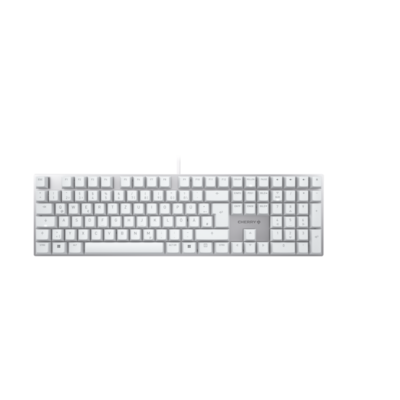 CHERRY KC 200 MX Tastatur, Weiß-Silber / MX2A Silent Red, Kabelgebunden