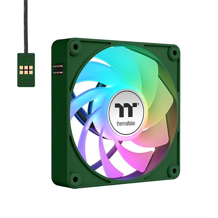 Thermaltake CT120 EX Reverse ARGB Sync Racing Green 3er-Pack | Gehäuselüfter Kühlung Produkt Bild 2