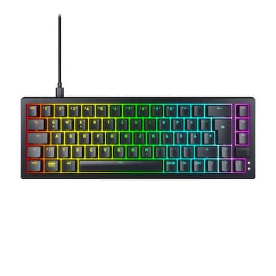 CHERRY XTRFY K5V2 Mechanische Gaming-Tastatur im 65 %-Format Kabelgebunden, DE-Layout, CHERRY MX2A Red-Switches, LED-Str...