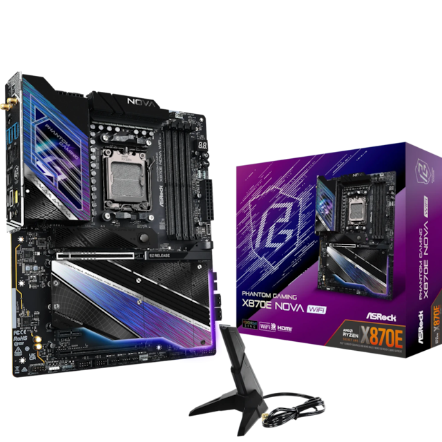 ASRock X870E Nova WiFi motherboard