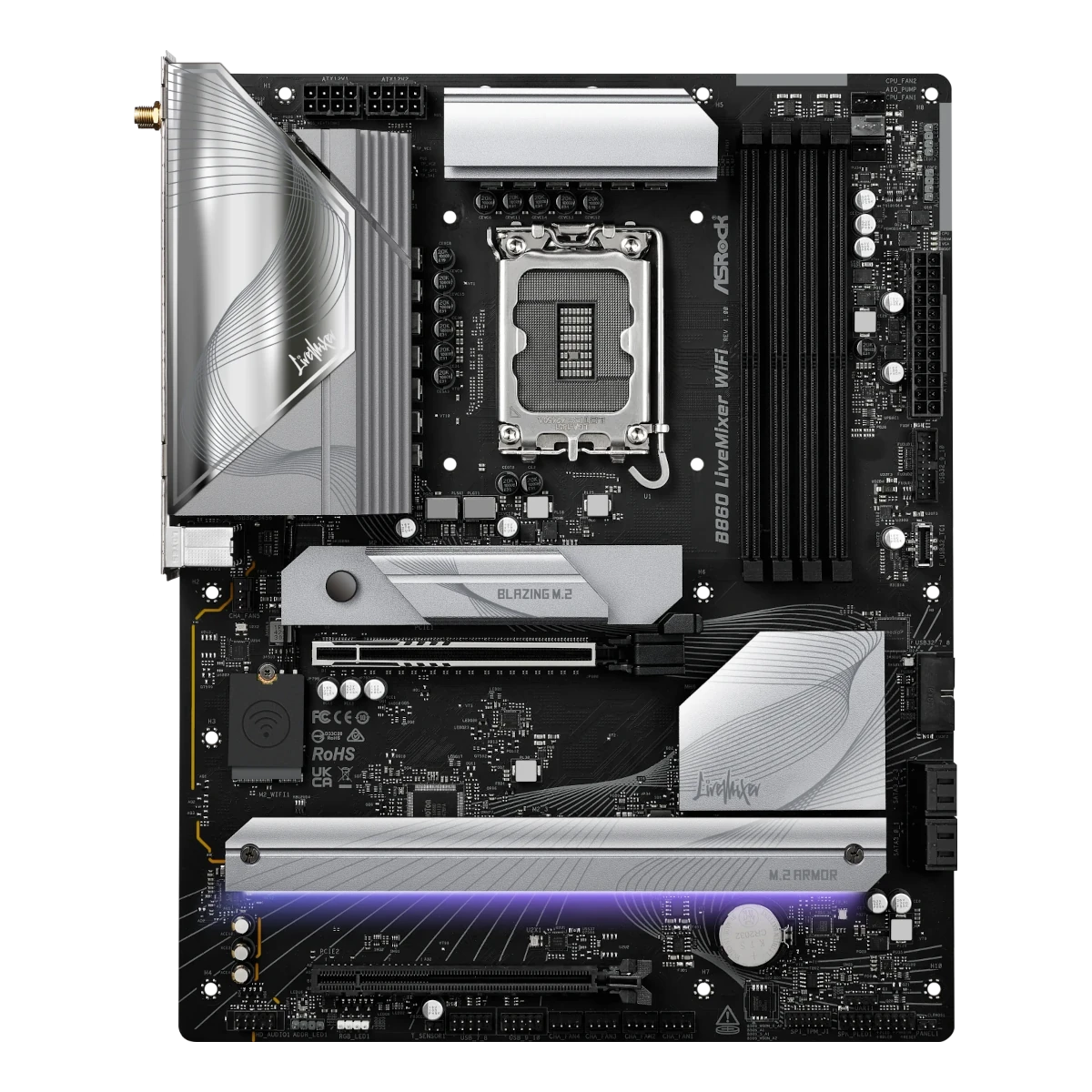 ASRock B860 LiveMixer WiFi motherboard