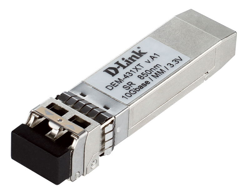 D-Link DEM-431XT Transceiver-Modul SFP+, 10GBase-SR, 10 Gbit/s, LC Duplex, bis zu 300 m
