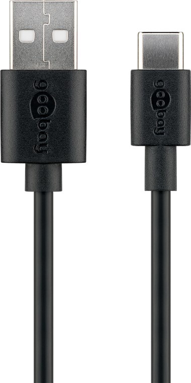 Goobay USB-C™ Lade- und Synchronisationskabel 3m schwarz