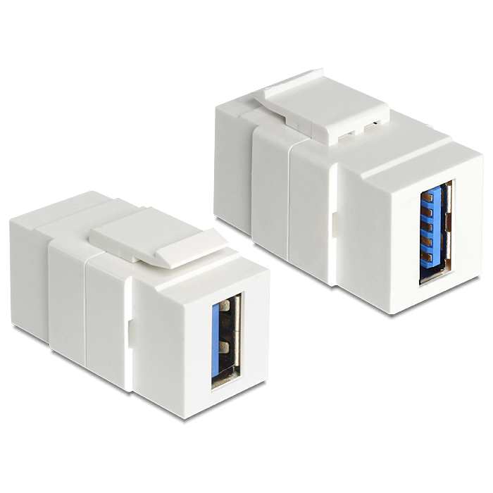 Thumbnail - Delock Keystone PC Modul [USB 3.0 A Buchse > USB 3.0 A Buchse]
