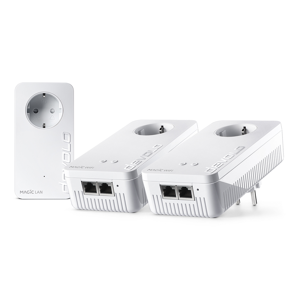 devolo Magic 2 WiFi 6 Powerline Multiroom Kit B-Ware 2x devolo Magic 2 WiFi 6 Adapter, 1x devolo Magic 2 LAN Adapter