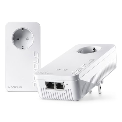 devolo Magic 2 WiFi 6 next Powerline Starter Kit 1x devolo Magic 2 WiFi 6 next Adapter, 1x devolo Magic 2 LAN Adapter