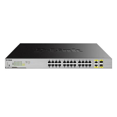 D-Link DGS-1026MP Netzwerk-Switch Unmanaged Gigabit Ethernet (10/100/1000) Power over Ethernet (PoE) Schwarz, Grau