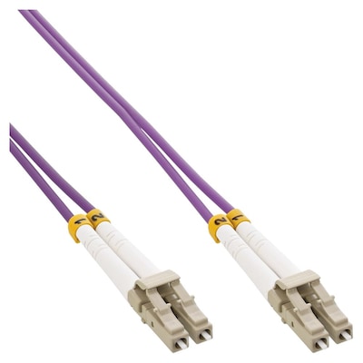 Thumbnail - LWL Duplex Kabel LC/LC, 50/125µm, 5m, OM4, halogenfrei