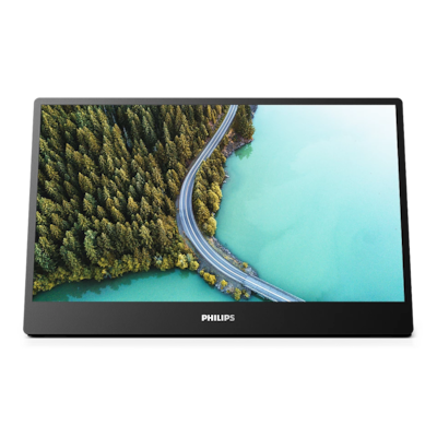 Philips tragbarer FHD USB-C Monitor 16B1P3302 (1920x1080, USB-C Anschluss, Mehrwinkel Standfuss) schwarz