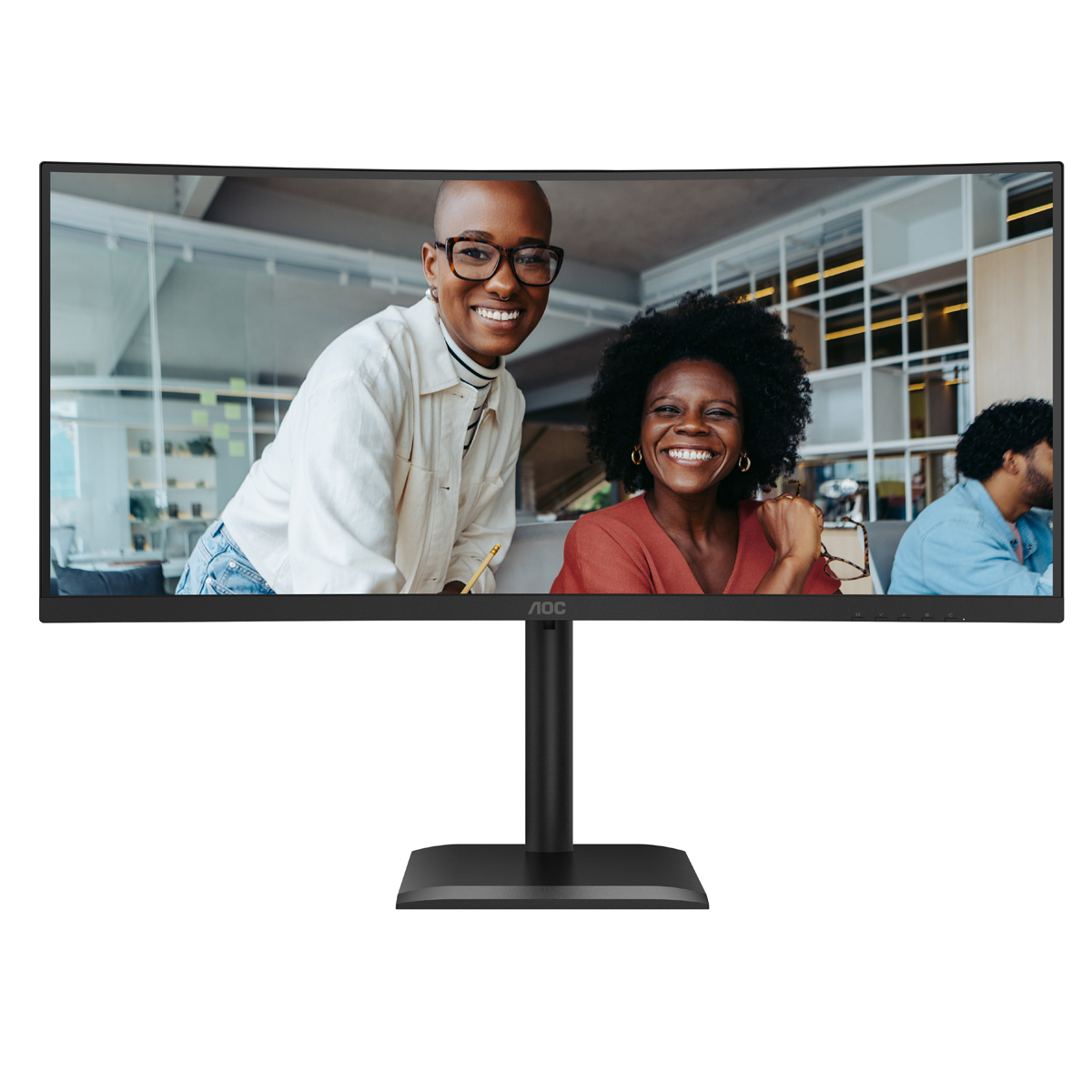 AOC Q27E4CV QHD Office Monitor 34 Zoll WQHD Office Monitor; VA-Panel, 4ms, 120Hz, Lautsprecher, Höhenverstellbar
