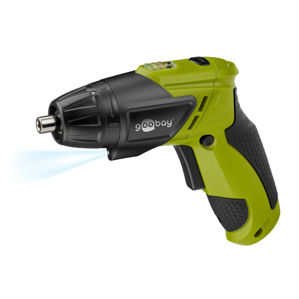 Goobay Mini Akkuschrauber 3,6 V mit LED-Leuchte Arbeitszeit max. 45 Minuten