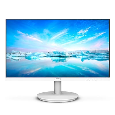 Philips 241V8AW 24 Zoll FHD Monitor, Lautsprecher (1920x1080, 75 Hz, VGA, HDMI) Weiss