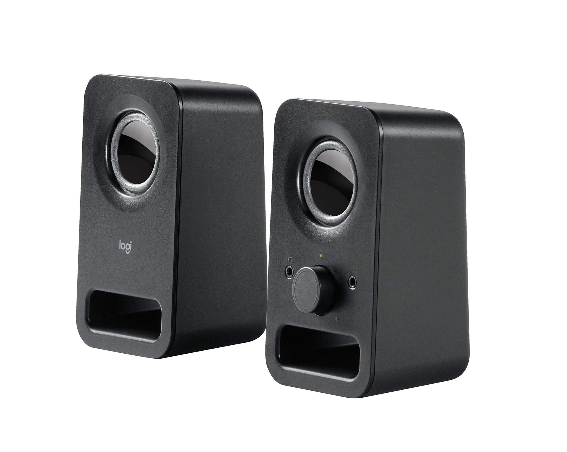 Logitech Z150 Stereo Multimedia-Lautsprecher 3,5 mm Klinke, Integrierter Kopfhöreranschluss, Lautstärke- und Ein/Aus-Regler, Klarer Klang mit 3 W RMS