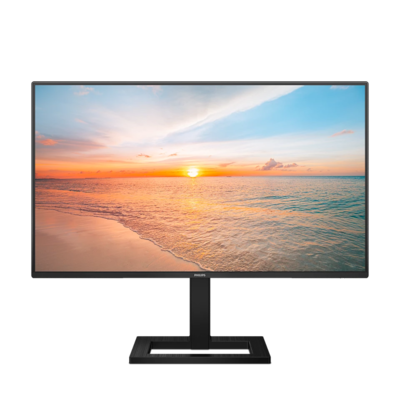 Philips 24E1N1300AE 24 Zoll Full HD Monitor, Lautsprecher, höhenverstellbar (1920x1080, 100 Hz, HDMI, USB-C (65W PD), USB Hub) schwarz