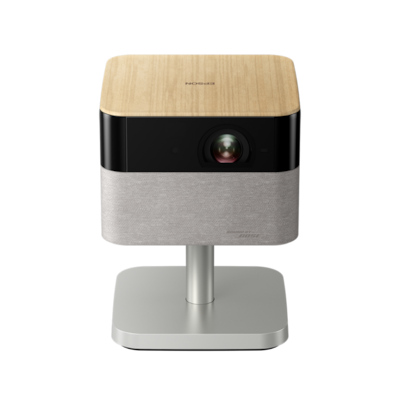 Epson Lifestudio Flex - EF-72 eleganter 4K Smart-Projektor Eiche, 4K Smart-Projektor mit Sound by Bose, Google TV und verstellbarem Stand, Epson Proje - Farbe: Grau