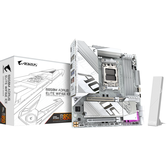 Gigabyte B850M AORUS ELITE WIFI6E ICE motherboard