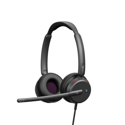 Epos Impact 400 Binaurales (beidseitiges)-Headset, Kabelgebunden ANC, MS Teams zertifiziert, USB-C/-A-Anschluss
