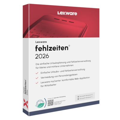 Lexware fehlzeiten 2026 Jahresversion (365-Tage)