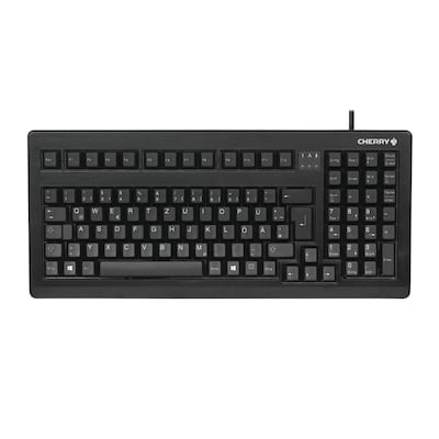 Cherry G80-1800, Kompakte 19" PC-Tastatur USB-Anschluss (inkl. PS/2 über Adapter)