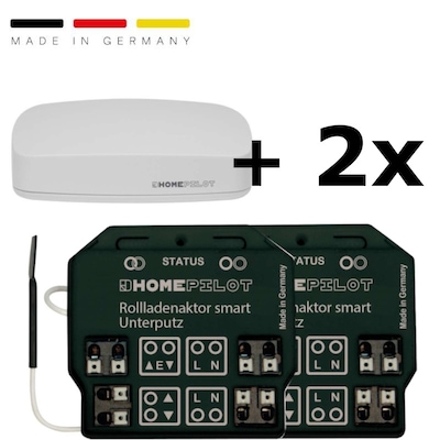 Bundle HomePilot Gateway + 2x Rollladenaktor smart Unterputz
