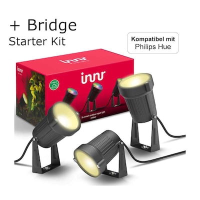 Innr Ourdoor Spot Light + Bridge Bundle - 3er Pack