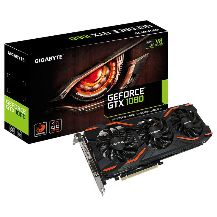 Gigabyte GeForce GTX 1080 Windforce OC 8G 8GB GDDR5X Grafikkarte