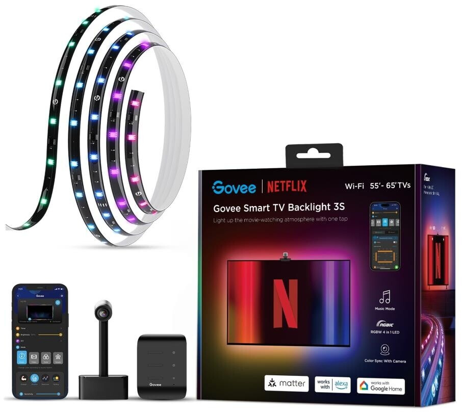 Govee - Netflix Envisual TV Backlight 55~65 inch Smart-Home