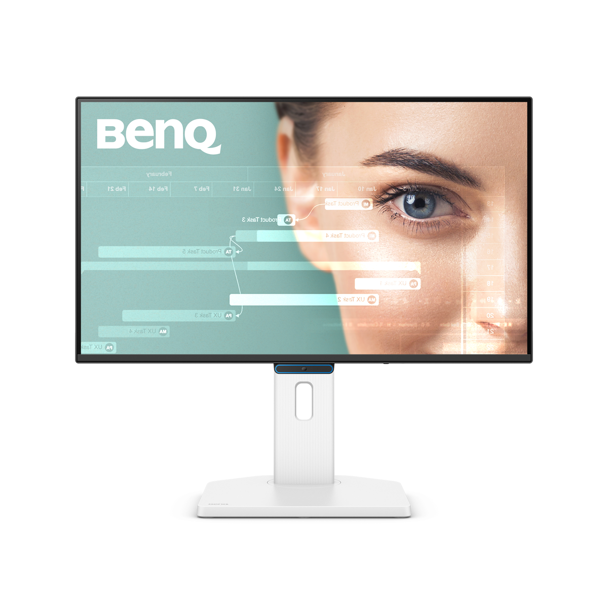BenQ GW2490TC Office Monitor 60,45 cm (23,8 Zoll) schwarz/weiß FHD, 16:9, 5 ms, 250 cd/m², IPS, 1× USB-C