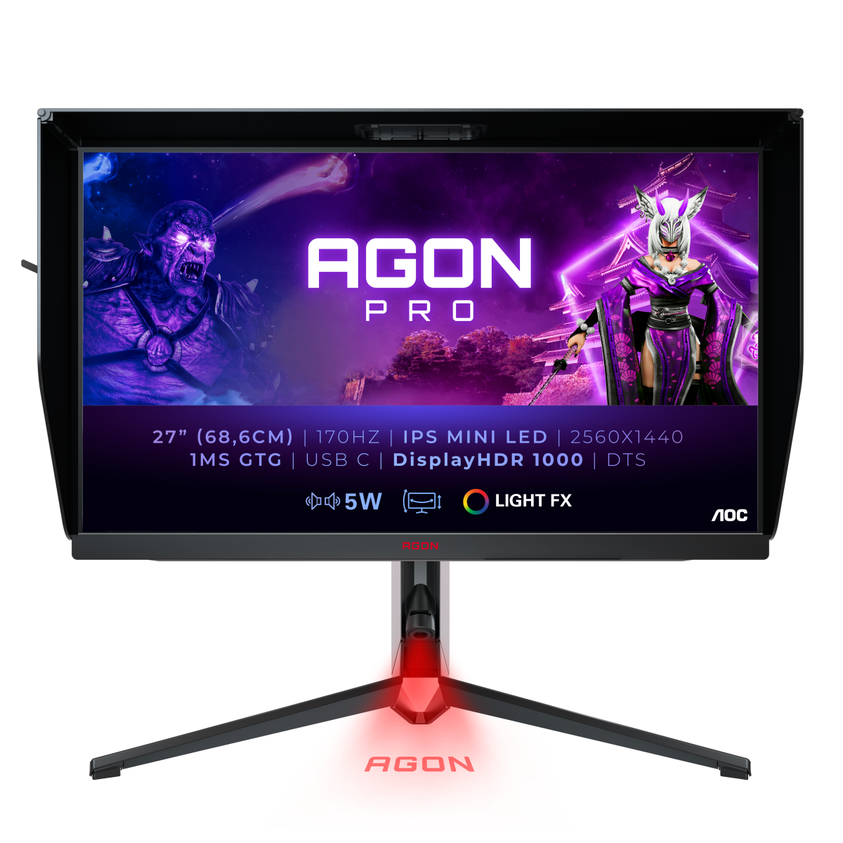 AOC AG274QXM Gaming Monitor - WQHD, 170 Hz, AMD FreeSync B-Ware