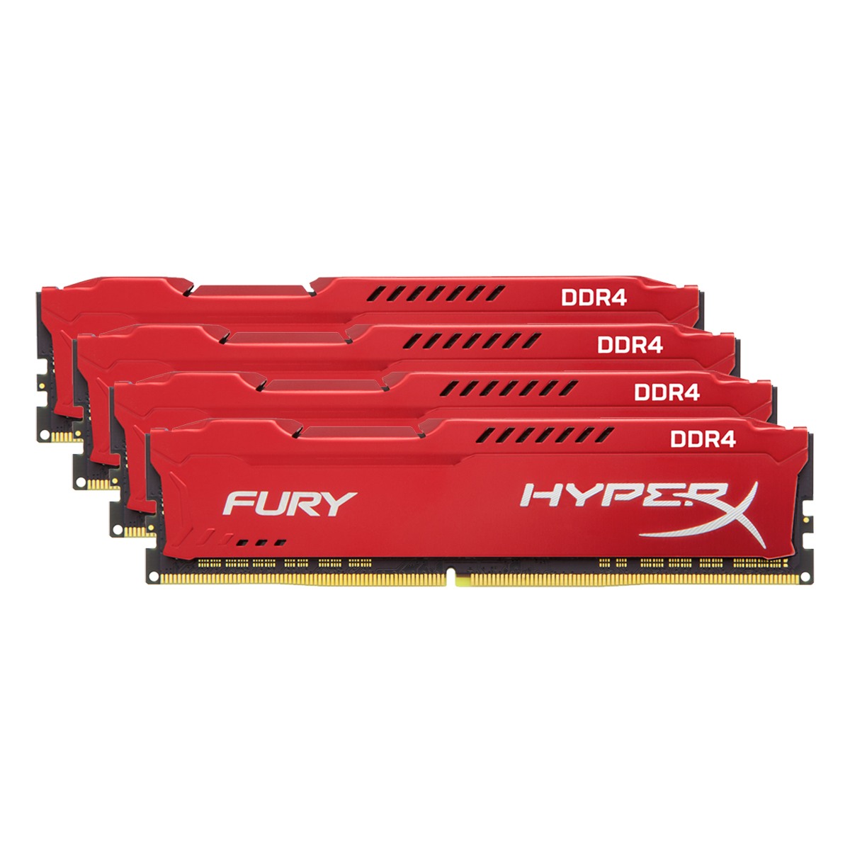 HyperX FURY Rot 32GB Kit (4x8GB) DDR4-2400 CL15 - Arbeitsspeicher