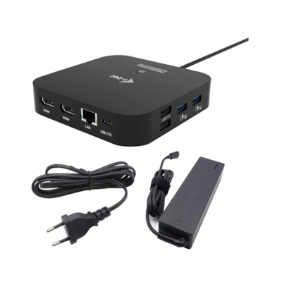 i-tec USB-C Dual HDMI Docking Station mit Power Delivery 100W, i-tec Universal Charger 100W