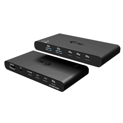 i-tec KVM Docking Station HDMI for 2 hosts, PD 2x 100W