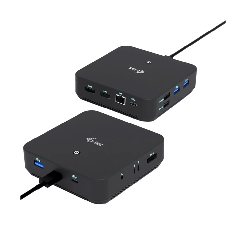 i-tec USB-C DP Dual HDMI Docking Station, Power Delivery 100W