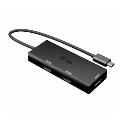 i-tec USB-C Triple 4K HDMI Video Adapter, Power Delivery 100W
