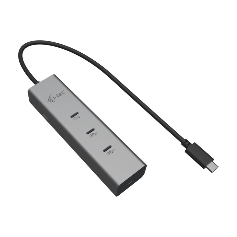 i-tec USB-C Charging Metal HUB 5port mit USB-C video 8K, Power Delivery 85W