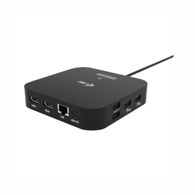 i-tec USB-C Dual HDMI Docking Station, Power Delivery 100W
