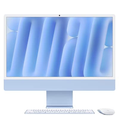 Thumbnail - Apple iMac Blau CZ1E5-0101010 - 61cm(24‘‘) M4 8?Core CPU, 8?Core GPU, 24GB RAM, 256GB SSD, Standardglas, Magic Keyboard ...