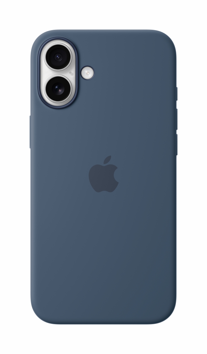 Apple Silikon Case iPhone 16 Plus mit MagSafe denim