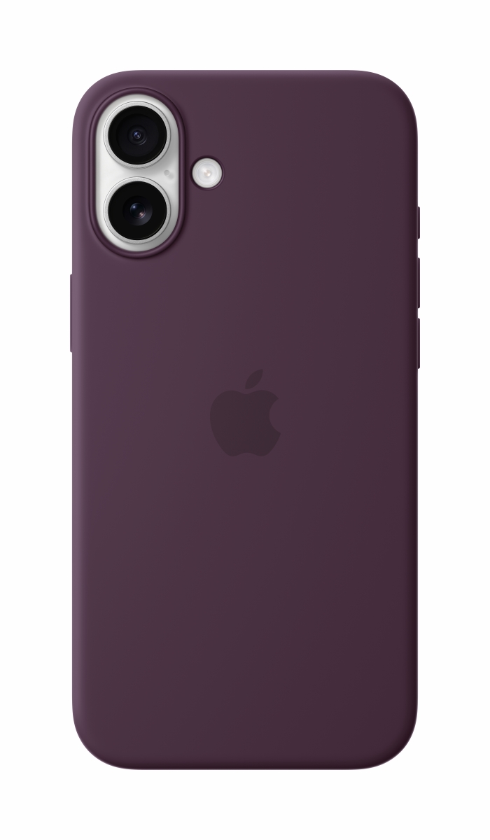 Apple Silikon Case iPhone 16 Plus mit MagSafe pflaume