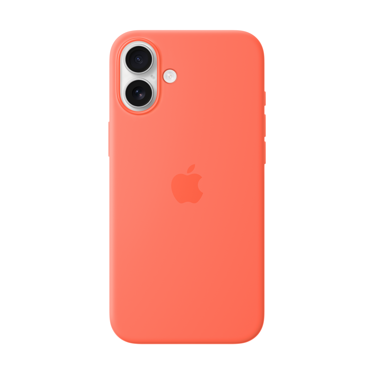 Apple Silikon Case iPhone 16 Plus mit MagSafe mandarine
