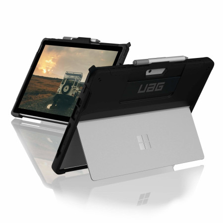 UAG Urban Armor Gear Scout für Surface Pro 13" 12/11/10/9 Extrem robuste Schutzhülle, Handschlaufe auf der Rückseite, Antimikrobieller Schutz
