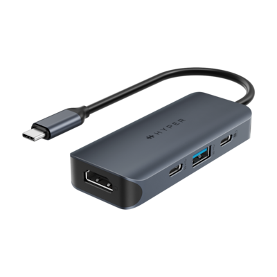 Thumbnail - Hyper HyperDrive EcoSmart Gen.2 Universal USB-C 4-in-1 Hub 100W HyperDrive EcoSmart Gen.2 Universal USB-C 4-in-1 Hub mit...
