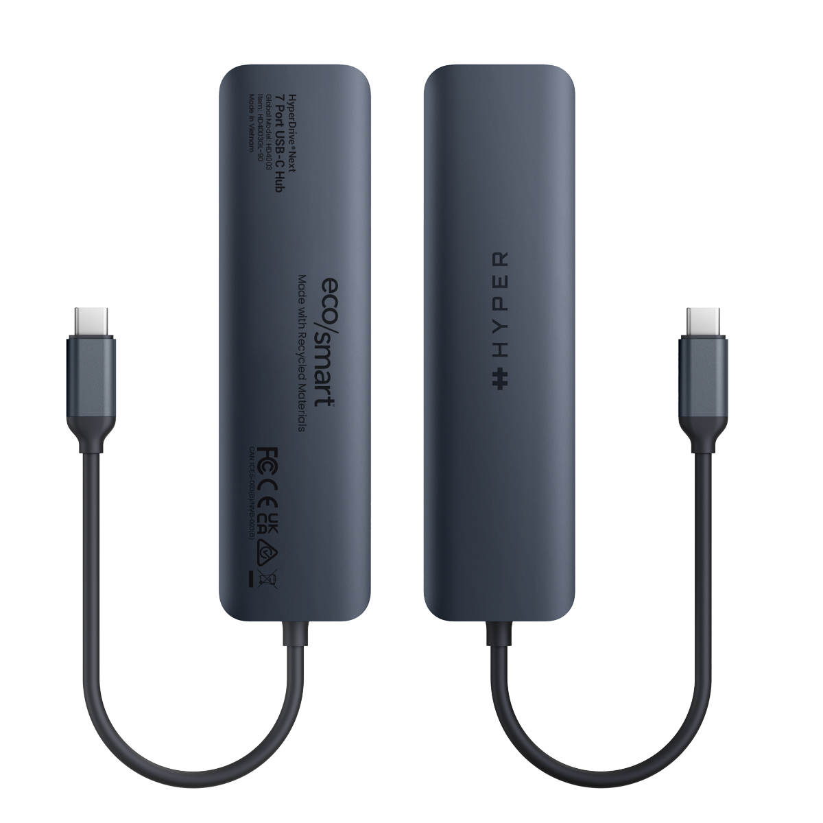 Hyper HyperDrive EcoSmart Gen.2 Universal USB-C 7-in-1 Hub 100W HyperDrive EcoSmart Gen.2 Universal USB-C 7-in-1 Hub mit 100 W Dockingstation Produkt Bild 3