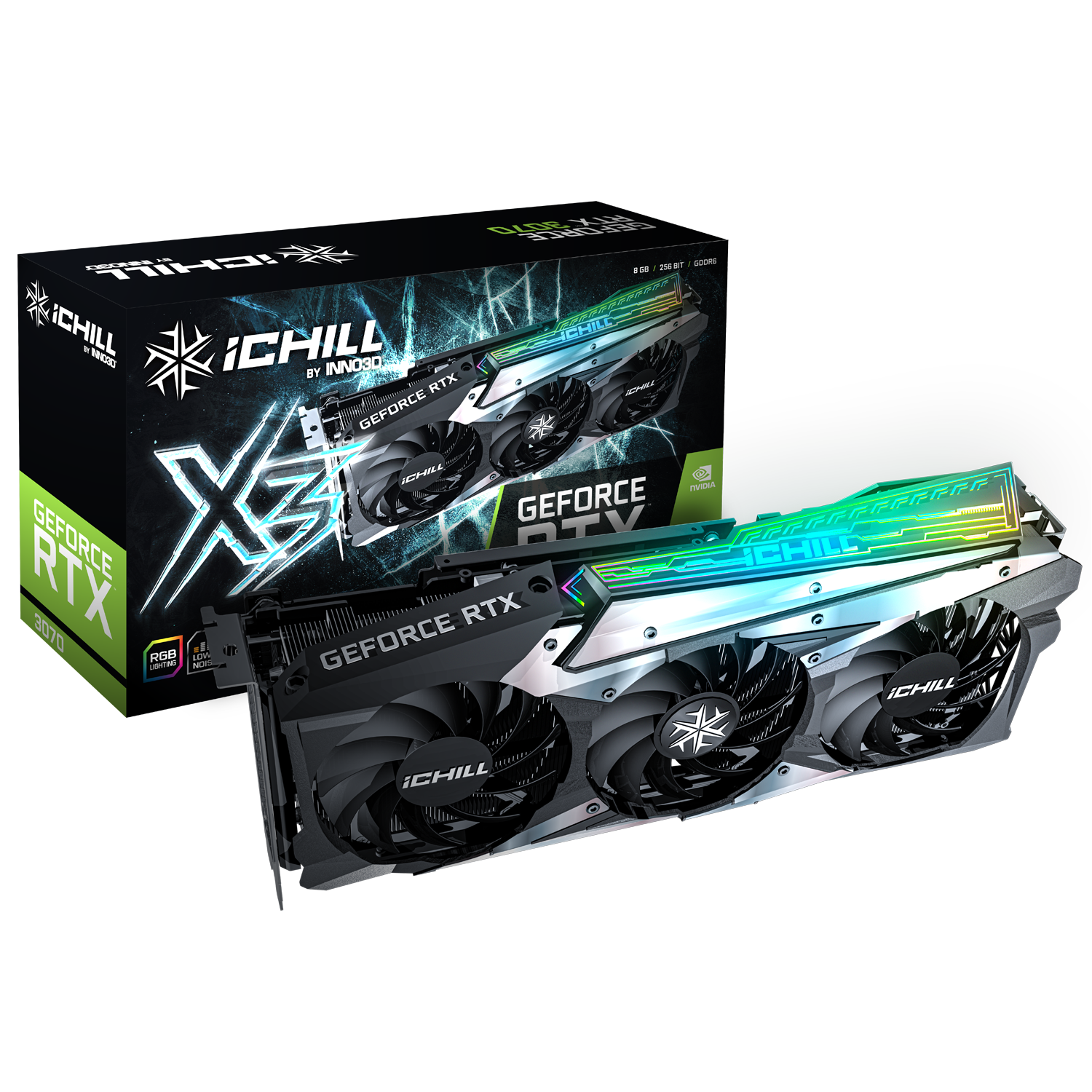 INNO3D RTX 3070 ICHILL X3 8GB グラフィックボード INNO3D Karta graficzna GeForce RTX 3070 Ti iChill X4 8GB GDDR6X