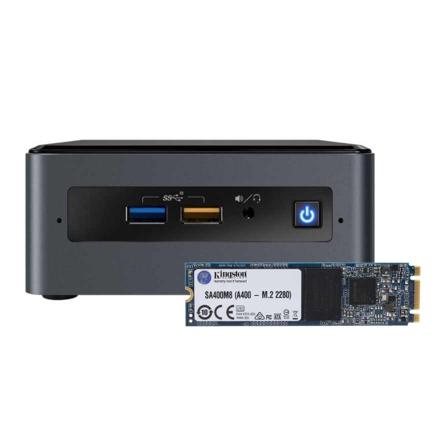NUC BOX8I3CYSN2 Home ＆ Business Mini Desktop Black (Intel i3-8121U 2-Core, 4GB RAM, 256GB m.2 SATA SSD, AMD Radeon 540, WiFi, Bluetooth, 4xUSB 3.1, 2 NUC BOX8I3CYSN2 Home ＆ Business Mini Desktop (Intel i3-8121U 2