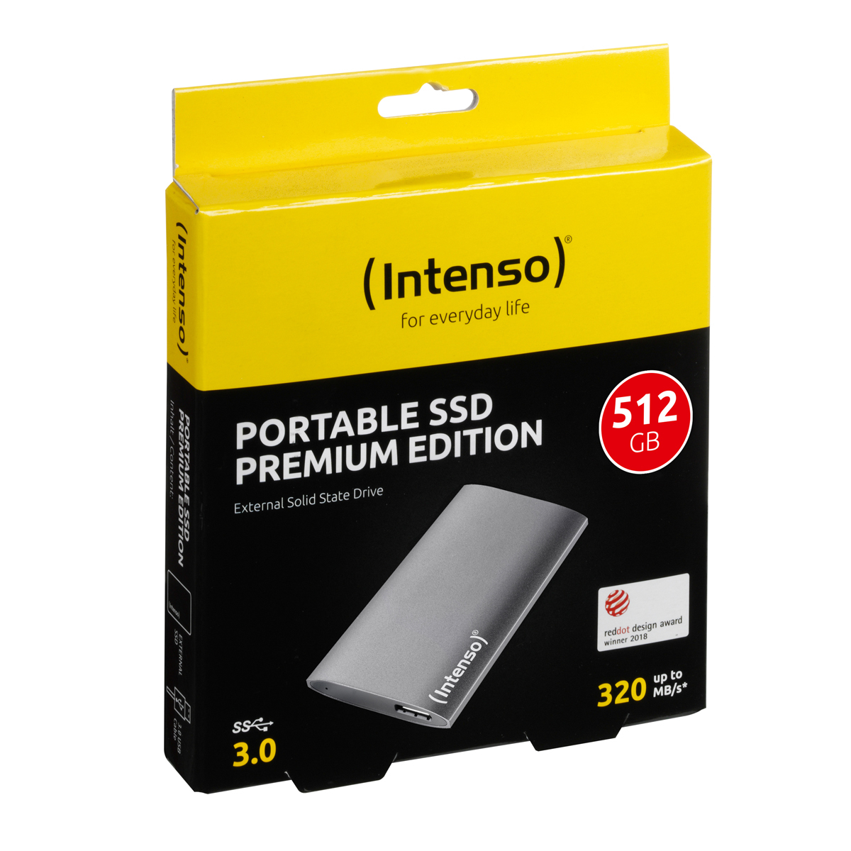 Intenso Externe SSD Premium 500GB Anthrazit Externe Solid-State-Drive Solid-State-Drive Produkt Bild 3