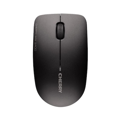 CHERRY MW 2400 kabellose optische Maus, 1.200DPI, 3 Tasten, schwarz, Multiplatzfähig