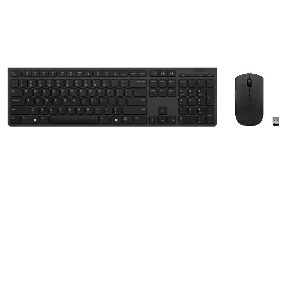 Lenovo Professional Wireless Rechargeable Keyboard and Mouse Com