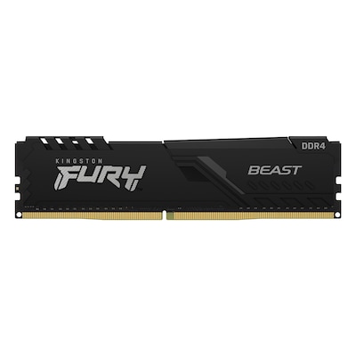 Thumbnail - Kingston FURY Beast Schwarz 32GB DDR4-3200 CL16 UDIMM Gaming Arbeitsspeicher